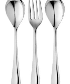 Best Sale 💯 Robert Welch Malvern 3 Piece Bright Serving Set Silver ✔️