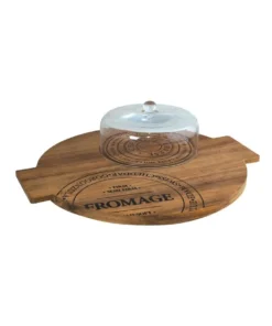 Best deal ❤️ Salt&Pepper Fromage 40cm Board With Small Glass Dome Natural ✨