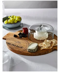 Best deal ❤️ Salt&Pepper Fromage 40cm Board With Small Glass Dome Natural ✨ -Dining Sales Store 213320080 2 720x928