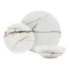 Outlet 🥰 Salt&Pepper Marble 12 Piece Dinner Set ⌛