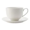 Coupon ✨ Maxwell & Williams White Basics Diamonds 210ml Tea Cup & Saucer Set ⌛