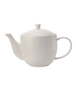 Cheapest ✔️ Maxwell & Williams Basics Diamonds 1L Teapot Gift Boxed White ⌛