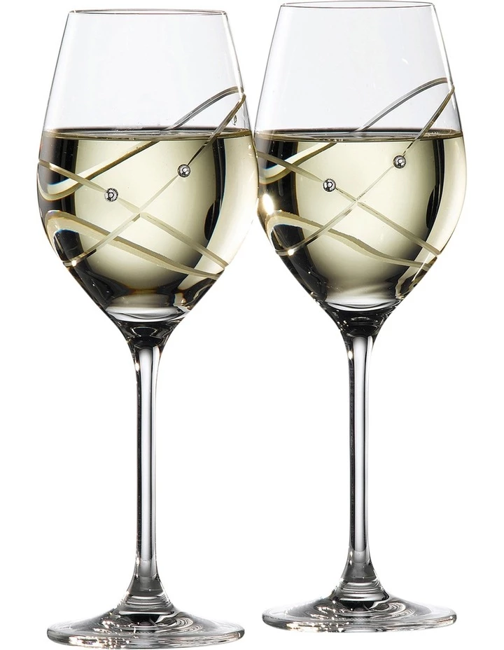 Best Sale ❤️ Royal Doulton Promises With This Ring Wine Glass 2 Pack 🥰 2 Best Sale ❤️ Royal Doulton Promises With This Ring Wine Glass 2 Pack 🥰 - Image 2