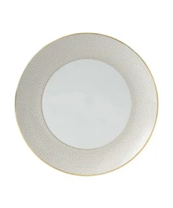 Buy 🛒 Wedgwood Arris 28cm Plate White/Gold 💯
