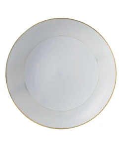 Promo ⭐ Wedgwood Arris 28cm Pasta Bowl White/Gold 😉