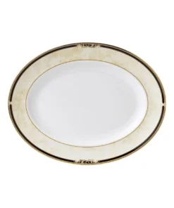 Outlet 🛒 Wedgwood Cornucopia 39cm Oval Platter Blue/Yellow/Gold 😍