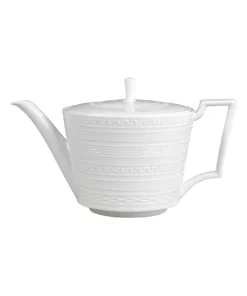Promo ✔️ Wedgwood Intaglio 1L Teapot White ✔️