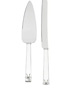 Promo ⌛ Wedgwood Vera Wang Love Knots Knife & Server 😍