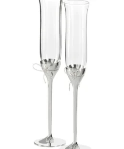 Outlet ⭐ Wedgwood Vera Wang Love Knots Set of 2 Flute 😉
