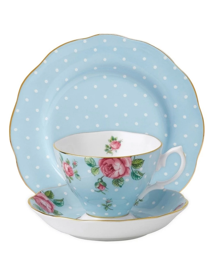 Best deal β€οΈ Royal Albert Polka Teacup Saucer & Plate Set Blue π 1 Best deal β€οΈ Royal Albert Polka Teacup Saucer & Plate Set Blue π