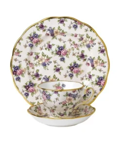 Coupon 🔥 Royal Albert English Chintz 1940 Teacup Saucer Plate Cream 🧨