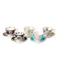 New 🎉 Royal Albert 100 Years Teacups & Saucers 1900 40S Set of 5 ❤️