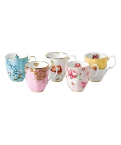 Best reviews of 🧨 Royal Albert 100 Years (1900-40S) Set Of 5 Mugs Multicolour ⭐