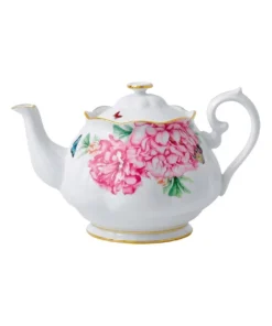 Wholesale 🌟 Royal Albert Miranda Kerr 450ml Friendship Teapot White Multicolour 👏