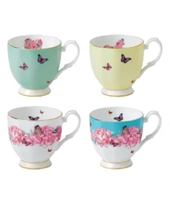 Outlet ✨ Royal Albert Miranda Kerr 4pc Vintage Mug Set ⌛