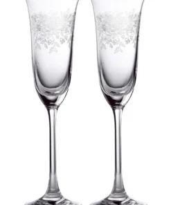 Hot Sale 💯 Royal Albert Old Country Roses Set of 2 Flute with Gold Rim ✨