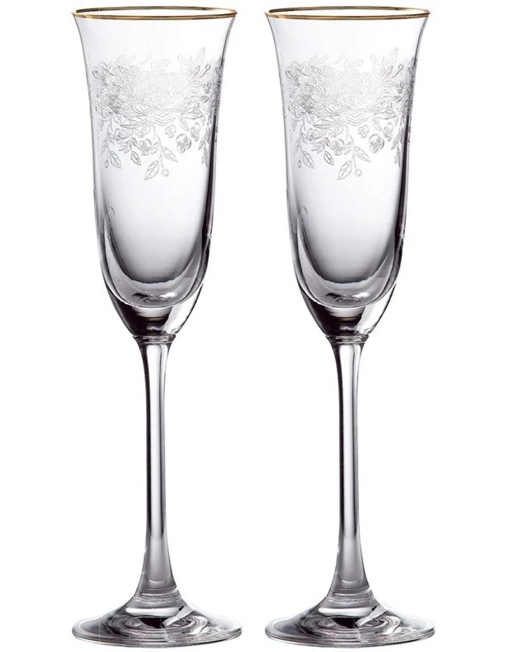 Hot Sale π― Royal Albert Old Country Roses Set of 2 Flute with Gold Rim β¨ 1 Hot Sale π― Royal Albert Old Country Roses Set of 2 Flute with Gold Rim β¨