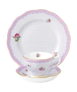 Cheap ❤️ Royal Albert Candy Love Lilac Cup Saucer & Plate Set 🤩