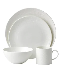 Promo ✨ Wedgwood Gio 16pc Place Setting Set White 🎁