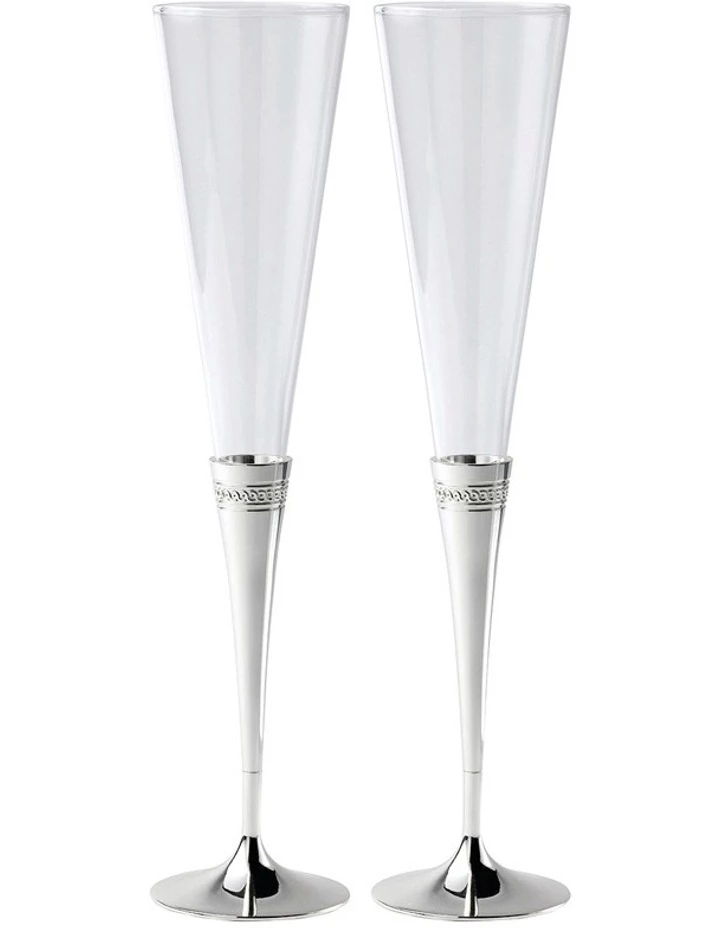 New π Wedgwood Simply Wish Set of 2 Toasting Flute 𧨠1 New π Wedgwood Simply Wish Set of 2 Toasting Flute π§¨