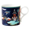 Best Sale ❤️ Wedgwood Wonderlust Blue Pagoda 300ml Mug Blue 🧨