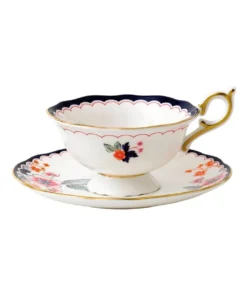 Deals โค๏ธ Wedgwood Wonderlust Jasmine Bloom Teacup & Saucer White โญ