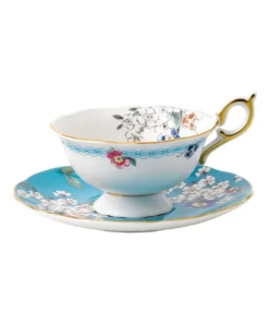 Cheapest 😍 Wedgwood Wonderlust Apple Blossom Teacup & Saucer Blue ❤️