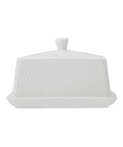 Deals 🤩 Maxwell & Williams Basics Diamonds Butter Dish Gift Boxed White ✔️