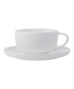 Deals 🎉 Maxwell & Williams 300ml High Rim Cup & Saucer White ✔️