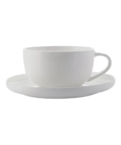 Best Sale 👏 Maxwell & Williams 100ml High Rim Demi Cup & Saucer White ❤️