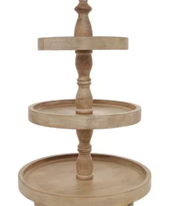 Best deal 😀 Heritage Wooden 3-Tier Stand 30x46cm in White Ash 🌟