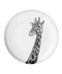 Best Sale 🛒 Maxwell & Williams Marini Ferlazzo 20cm African Giraffe Plate Gift Boxed White 🛒