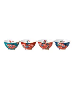 Brand new ⭐ Wedgwood Paeonia Blush Set of 4 Ice Cream Bowls 👏