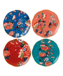 Deals ๐ Wedgwood Paeonia Blush 21cm Set of 4 Plates ๐