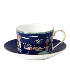Best reviews of ⭐ Wedgwood Wonderlust Pagoda Teacup & Saucer Dark Blue ✨