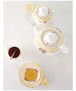 Best Sale π Royal Albert 100 Years 1990 Teapot Cream & Sugar Set White/ Yellow π 10 Best Sale π Royal Albert 100 Years 1990 Teapot Cream & Sugar Set White/ Yellow π -Dining Sales Store 611008210 2 1 720x928