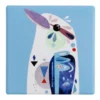 Deals 🎁 Maxwell & Williams Pete Cromer Ceramic 9.5cm Kookaburra Square Tile Coaster Blue ✔️