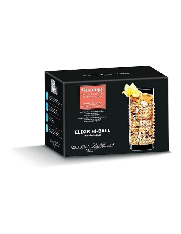 Flash Sale ✨ Luigi Bormioli Set of 6 480ml Elixir Hi-Ball Clear 🛒 4 Flash Sale ✨ Luigi Bormioli Set of 6 480ml Elixir Hi-Ball Clear 🛒 - Image 4