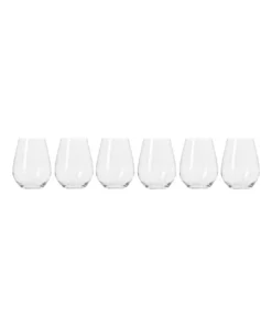 Best Pirce ❤️ Krosno Harmony 6 Piece 400ml Stemless Wine Gift Boxed 👍