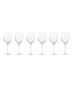 Buy 👍 Krosno Harmony 6 Piece 370ml Wine Glass Gift Boxed ⭐