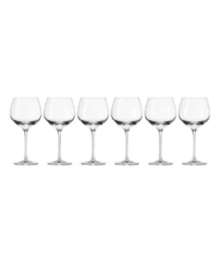Best Sale ✨ Krosno Harmony 6 Piece 570ml Wine Glass Gift Boxed 😍