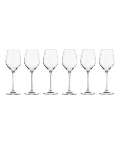 Outlet 🤩 Krosno Splendour 6 Piece 200ml Wine Glass Gift Boxed 🛒