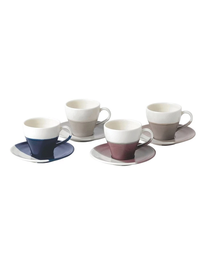 Brand new ✔️ Royal Doulton Coffee Studio 4pc Espresso Cup & Saucer Set ❤️ 1 Brand new ✔️ Royal Doulton Coffee Studio 4pc Espresso Cup & Saucer Set ❤️