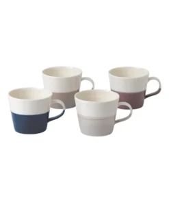 Outlet 🤩 Royal Doulton Coffee Studio Set of 4 260ml Small Mugs 😍