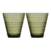Wholesale ⌛ IITTALA Kastehelmi Set of 2 Tumbler Moss Green ✔️