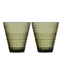 Wholesale ⌛ IITTALA Kastehelmi Set of 2 Tumbler Moss Green ✔️
