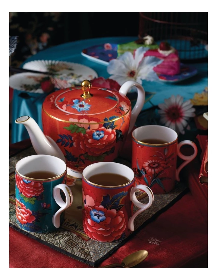 Promo ✔️ Wedgwood Paeonia Blush 200ml Set of 4 Mugs 💯 2 Promo ✔️ Wedgwood Paeonia Blush 200ml Set of 4 Mugs 💯 - Image 2