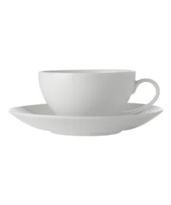 Best Pirce 🎁 Maxwell & Williams White Basics 200ml Coupe Cup & Saucer 😍