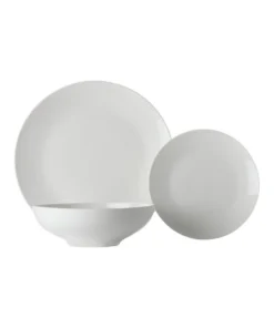 Wholesale ✔️ Maxwell & Williams White Basics 18 Piece Tribeca Coupe Dinner Set White ✔️