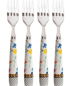 Best Pirce ✨ Maxwell & Williams Teas & C's Contessa Cake Fork Set of 4 White Gift Boxed ✨